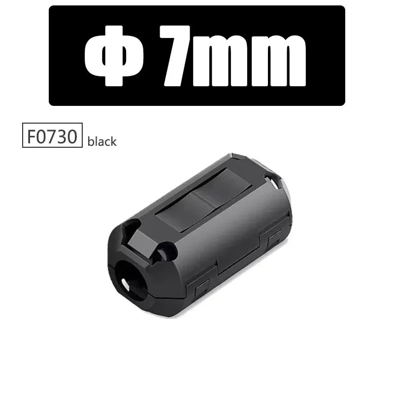 10Pcs High - Performance Ferrite Core Ring Choke 3.5/5/7/9/13/15mm Noise Suppressor for HDMI and Audio Cables Ferrite Bead Clamp