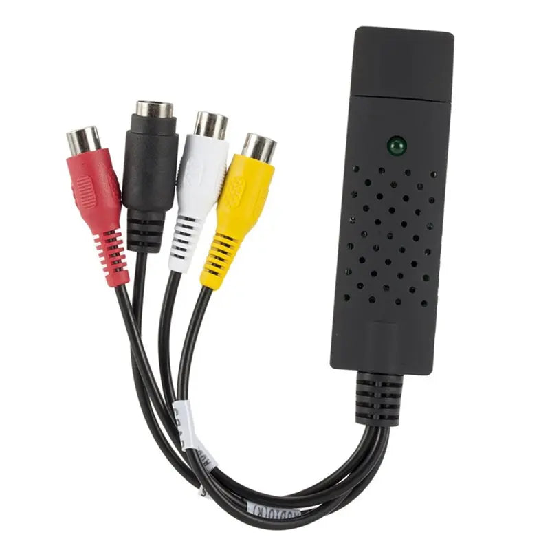 B03B-USB 2.0 VHS To DVD Converter Record Capture Card Convert Analog Video To Digital Format Audio Video DVD VHS PC Adapter