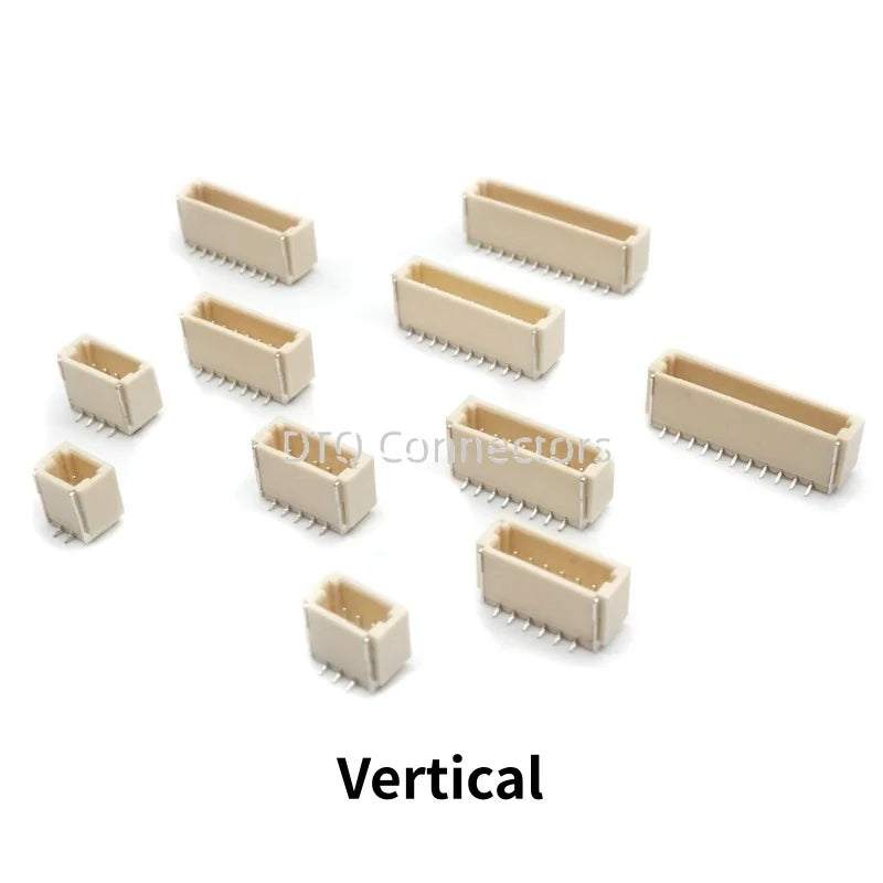 10PCS JST SH1.0 1.0mm Connector SMD Vertical/Horizontal Type Socket Wire-to-Board Receptacle 2P 3P 4P 5P 6P 7P 8P 9P 10P 11P 12P
