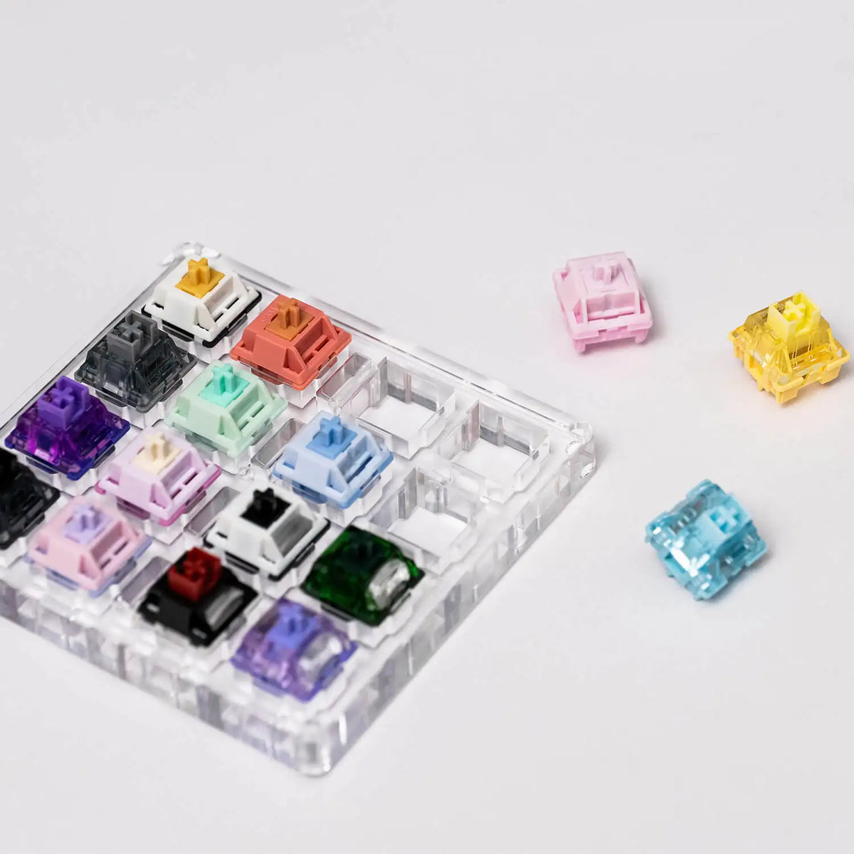 Akko x MonsGeek Acrylic 16-key Switch Tester Linear/Tactile/Clicky/Silent Switches(Subject to the Actual Product)