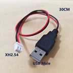 USB Adapter Cable Kit With PH2.0/XH2.54 Connectors For Power Signal Cables Of DIY Electronic Products 3D Printers RC Toys Etc