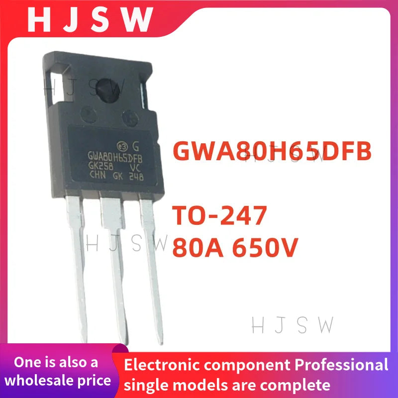 5PCS~10PCS Brand NEW Original GWA80H65DFB GWA80H65D 80H65 TO-247 80A 650V Commonly used IGBT tube in inverter welding machines