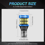 2x Upgraded W5W 2825 175  T10 LED CANBUS 12V 8W 950Lm Car Interior Side Light 194 3030 SMD Replacement for Cars Trucks