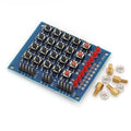Liludin 4x4 Matrix Keyboard 16 Key Push Button Keypad Module 8 LEDs DIY Kit for Arduino