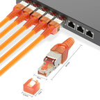 RJ45 Cat8 Cat7 Cat6A Connectors Tool Free Easy Termination Plug 2000MHz LAN Cable 22AWG - 24AWG Reusable CAT6A Ethernet Plugs