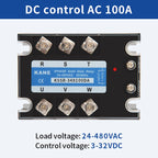 SYTH DC-AC 3-32V AC-AC 70-280V Three Phase SSR Solid State Relay 3P SSR Module 10A 25A 40A 60A 80A 100A 120A