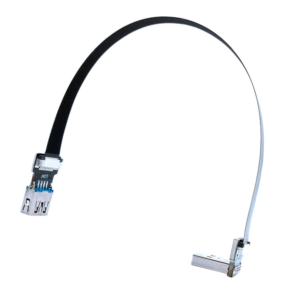 USB 3.0 male female conversion fpc elbow USB flat extension cable with 90 ° left and right bending USB port
