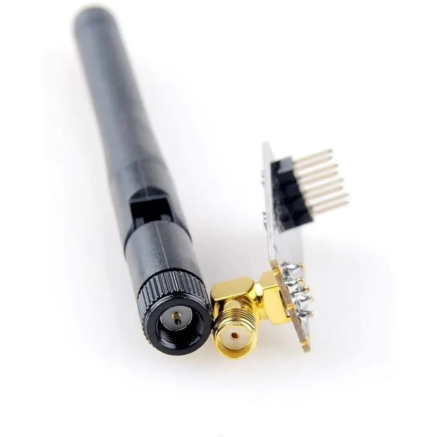 1/2Pc NRF24L01+PA+LNA Wireless Transceiver RF Transceiver Module with SMA Antenna 2.4G 1100m Compatible for Arduino Raspberry Pi
