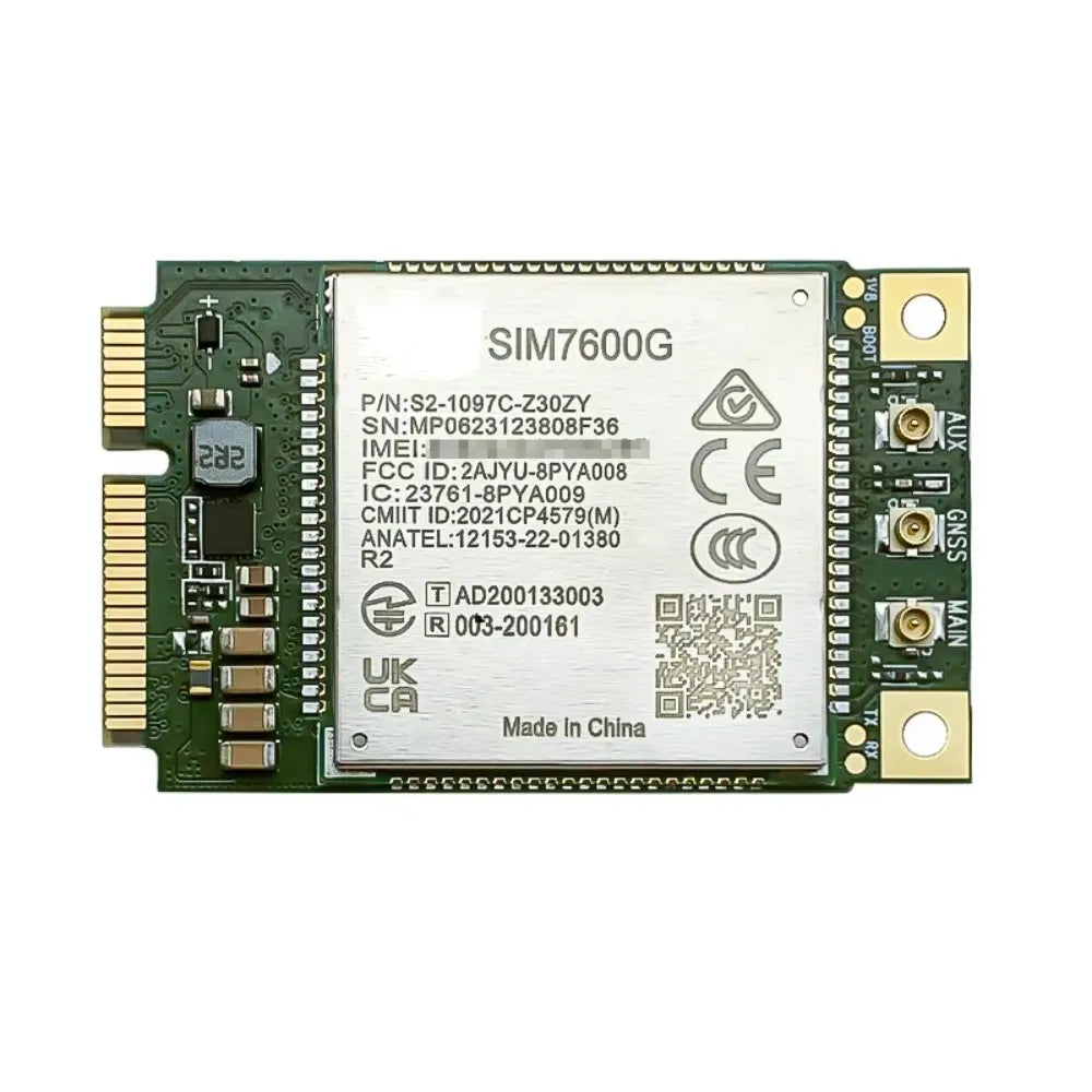 SIM7600A SIM7600SA SIM7600E SIM7600G SIM7600NA LTE Cat1 Mini Pcie Module With GNSS Receiver WCDMA GSM Modem 10Mbps DL