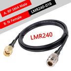 10CM 1M 2M LMR240 Cable SMA Male/Female to N Male/Female Connector 50-4 RF Coaxial Cable Pigtail Jumper 4G 5G LTE Extension Cord
