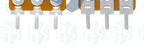 5PCS WH148 1K 5K 10K 20K 50K 100K 500K Ohm 15mm 3 Pin Linear Taper Rotary Potentiometer Resistor for Arduino with AG2 White Cap