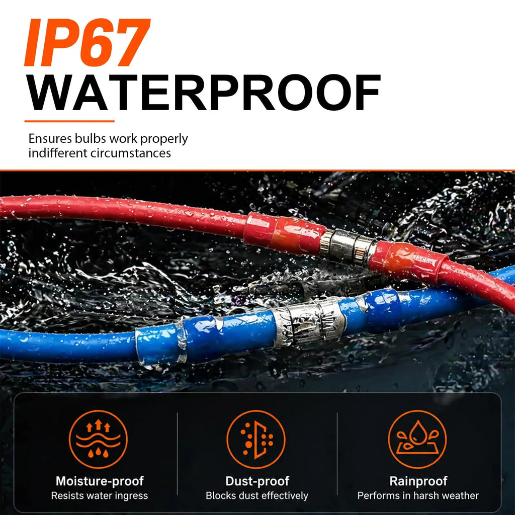Blue Heat Shrink Solder Seal Wire Connectors Kit Waterproof Butt Connector Heat Shrink Electrical Terminals or Marine Automotive