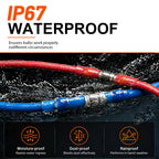 Blue Heat Shrink Solder Seal Wire Connectors Kit Waterproof Butt Connector Heat Shrink Electrical Terminals or Marine Automotive