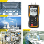SNDWAY SW-512 Digital Pressure Gauge Differential Gas Pressure Gauge Measuring Instruments, Barometric Gauges/SW-512B/SW-512C
