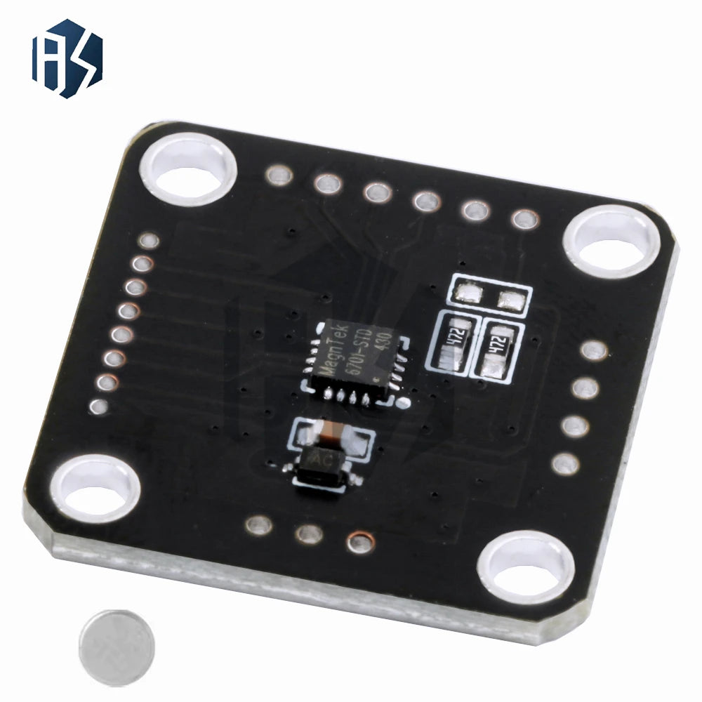 MT6701QT Magnetic Encoder Magnetic Induction Angle Measurement Sensor Module 4 Communication Interface Replaces The AS5600