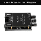 ZK-502T Dual Channel Stereo Power Amplifier Module TPA3116D2 Chip 50Wx2 Bluetooth 5.0 AUX Input DC9-24V High Low Bass Adjustment Audio AMP Board for Speaker DIY