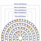 6812 RGBW WW CW LED Ring Individually Addressable RGBW Light Ring SMD 5050 RGBW Led Modules Light 8/16/24/35/45Leds LED Pixel 5V