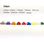 Micro Blade Fuses 50pc Assortment Pack - Car Auto Electrical Replacement Fuse