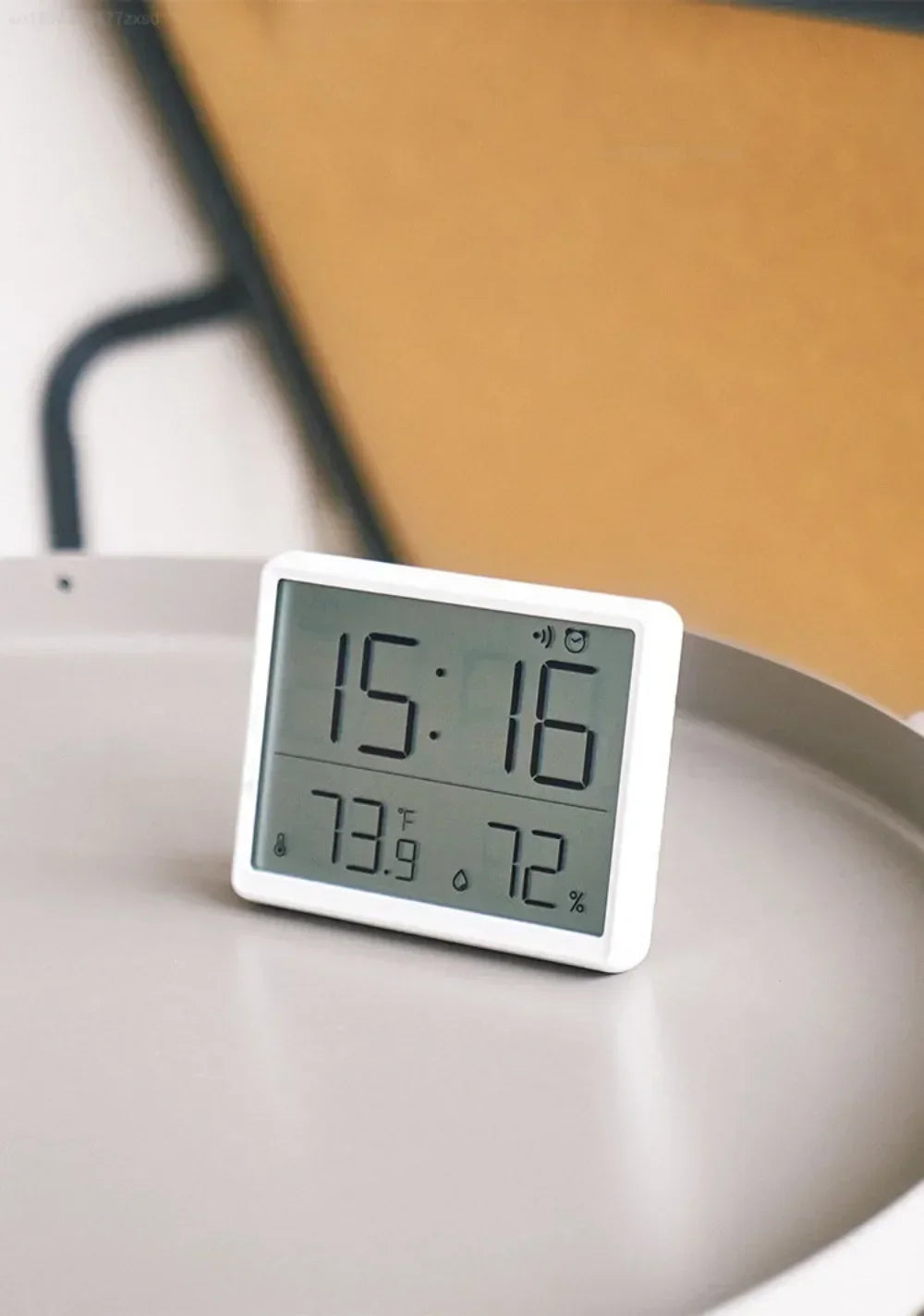 Multifunction Thermometer Hygrometer Automatic Electronic Temperature Humidity Magnetic Attraction Wall Monitor Clocks