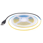 DC 5V USB COB Strip 3MM 5MM 8MM White/Pink/Red/White/Yellow/Ice Blue/Green Flexible Ribbon Rope Home Decor TV Backlight