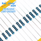 (50pcs) 1/2W Metal Film Resistors 1% 0.5W 1M 100R 100K 10K 120R 1K 10R 22K 330R 4.7K 470R Ohm Resistance