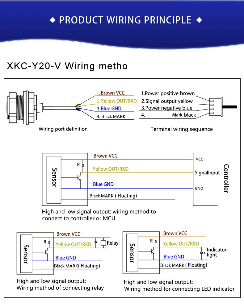 XKC-Y20 Low Cost Capacitive Contact Typle 2025New Designed Liquid Level Switch Level Sensor for Both Metal and Non-metallic Tank