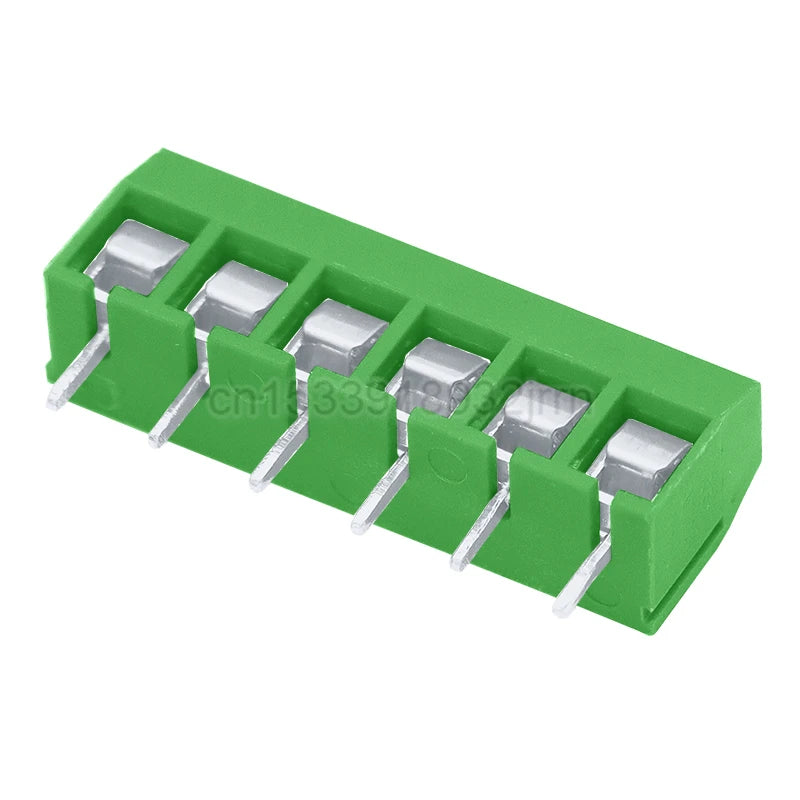 10Pcs KF301 Straight Pin 2P 3P 4P 5P 6P Screw PCB Terminal Blocks Pitch 5.0mm Connector Assortment Kit KF-301