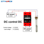 Solid State Relay Din Rail with Radiator SSR 25DA 40DA 60DA DC Control AC Single Phase SSR DA