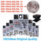 100%New Original For FOTEK single-phase solid-state relay SSR-40AA /10DD/40VA/20DA SSR 10/20/40/50/75 AA/DD/VA/DA HS-50H ES-50K
