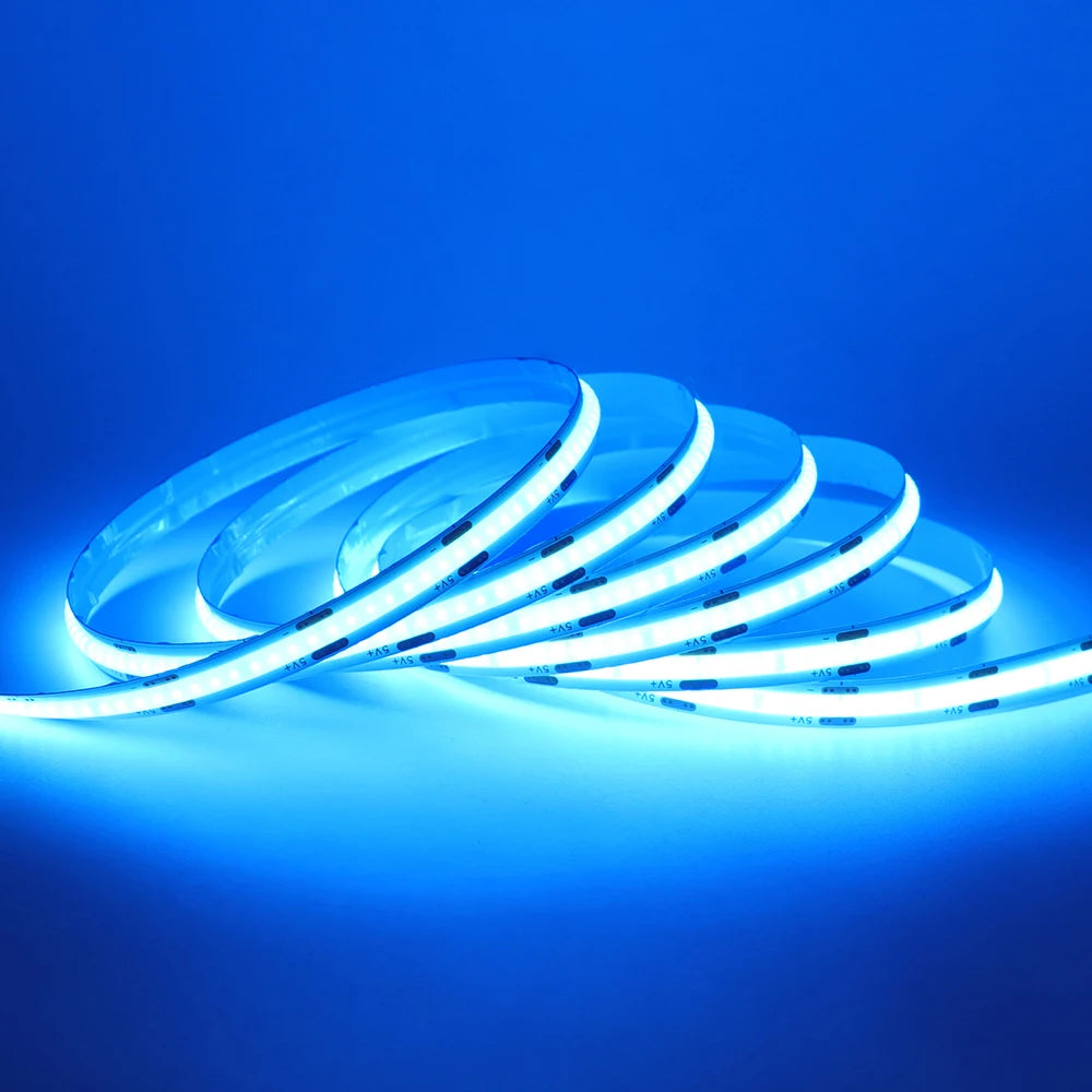 5V Motion Sensor Nigth Light COB Led Strip USB Battery Power 3mm 5mm 8mm PCB 320 LEDs Flex Lamp for Under Cabinet Kitchen Stairs