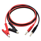 Banana Plug to Crocodile Alligator Clip Test Probe,4mm Stackable Silicone Banana Plug to Alligator Clip Test Probe Lead Wire