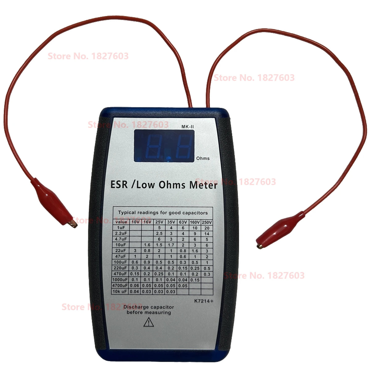 BLUE K7214+ ESR meter circuit same as K7254, EVB & Dick Smith MKII ESR Meter