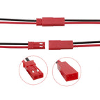 JST 2 Pin Male and Female Cable Connector JST 2P Wire Plug Jack Connectors for  LED Light Strip RC BEC Battery DIY FPV Drone