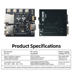 DC 5V Bluetooth 6.0 MP3 Audio Decoder Board Audio Receiver Amplifier Module Type C Port Car Home Speaker Headphones