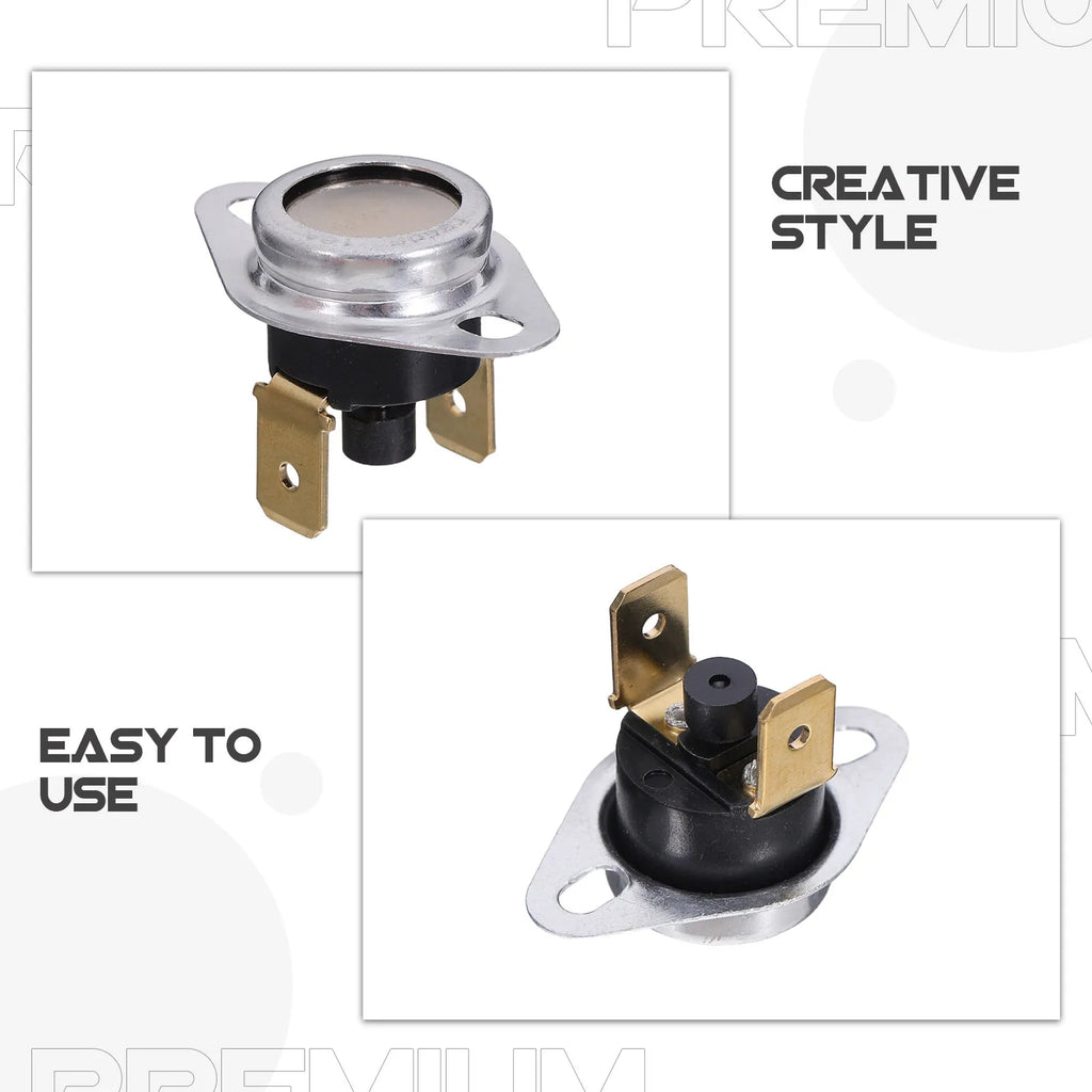 2Pcs Modular Limit Switch for Furnace Fireplace Water Heater Space Heater High Temperature Safety Cutoff Manual Reset Thermostat