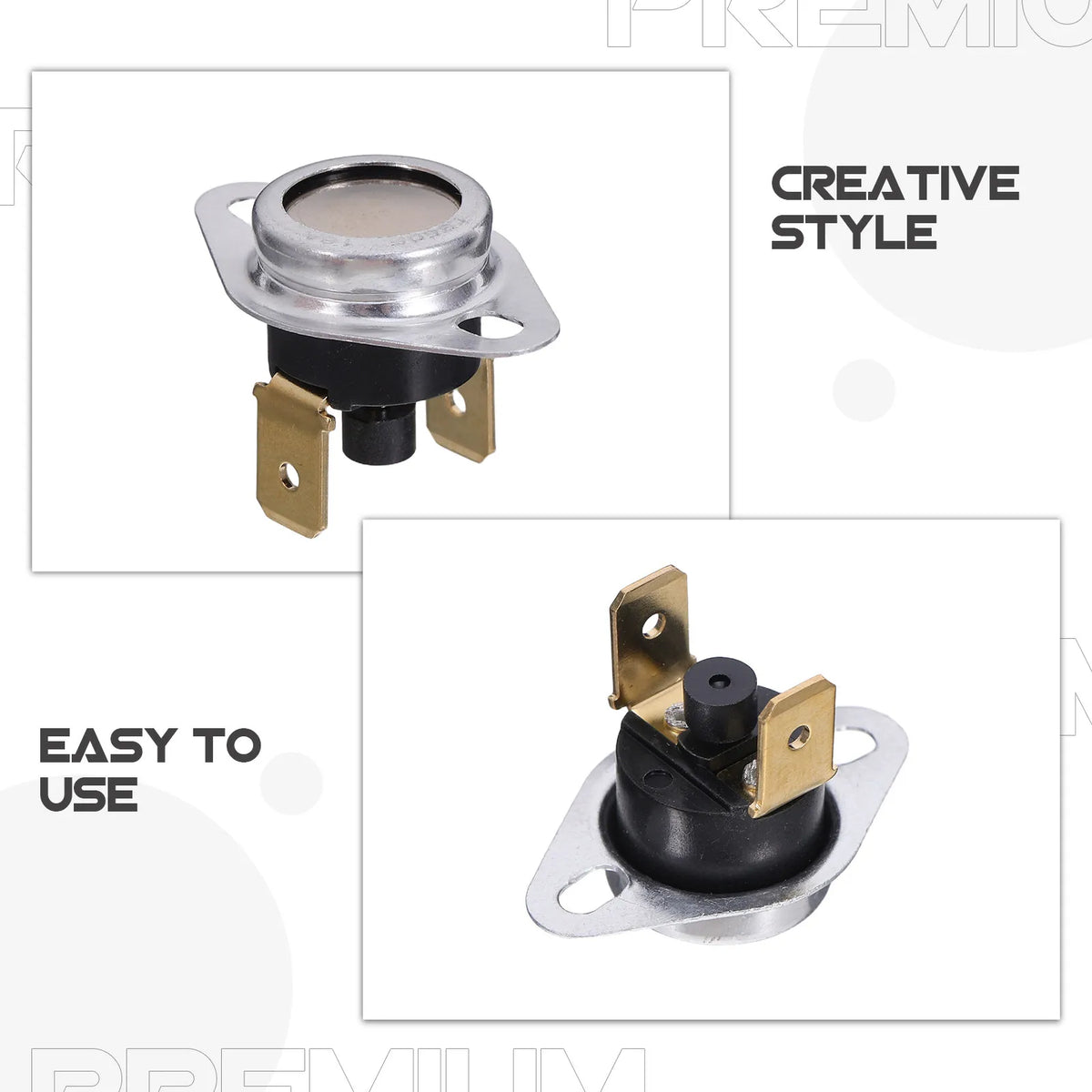 2Pcs Modular Limit Switch for Furnace Fireplace Water Heater Space Heater High Temperature Safety Cutoff Manual Reset Thermostat