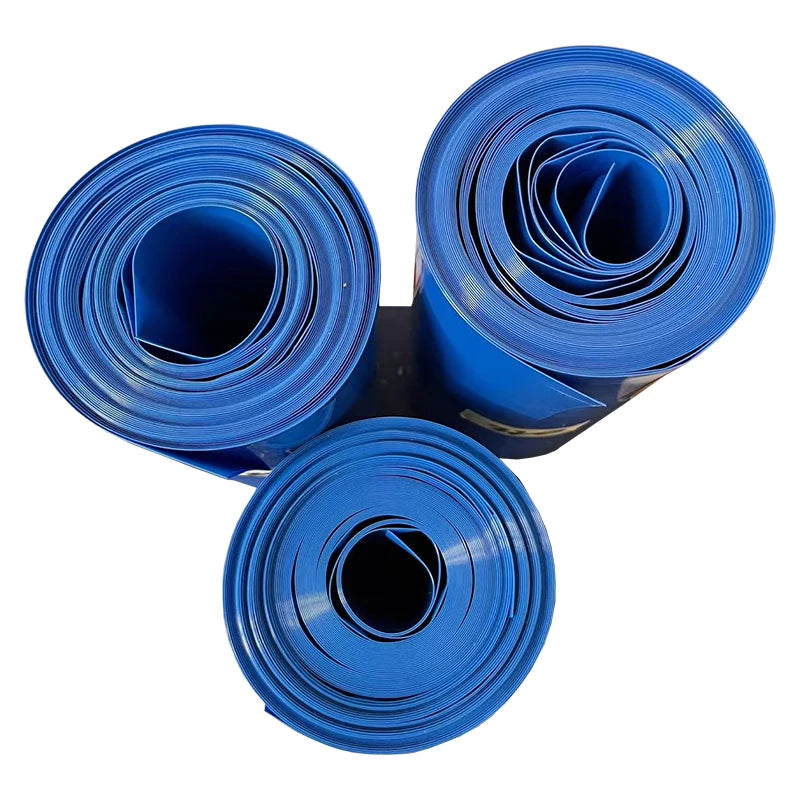 1kg Blue PVC Heat Shrink Sleeve Roll 110-450mm Wide Insulating Film for DIY Lithium Battery Pack Assembly