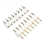 10/100pcs 2.54mm 2P/3P/4P/5P/8P Right Angle SMT Round Single Row 0.1" Pitch 1x40Pin Horizontal SMD Hole Socket Male Pin Header