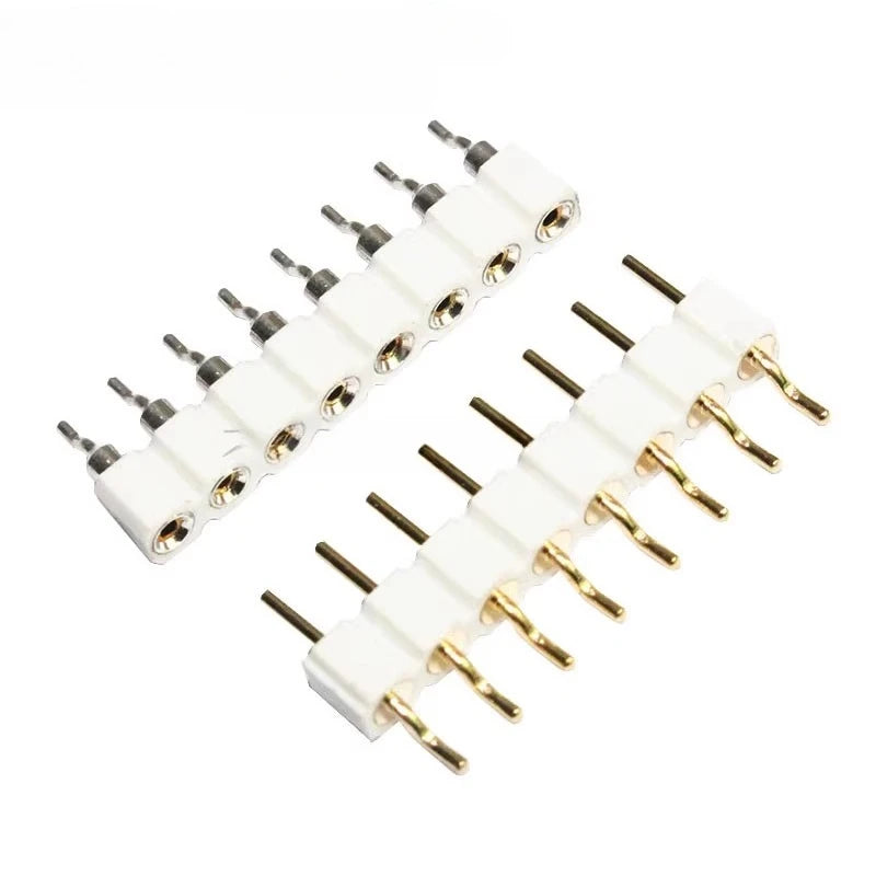 10/100pcs 2.54mm 2P/3P/4P/5P/8P Right Angle SMT Round Single Row 0.1" Pitch 1x40Pin Horizontal SMD Hole Socket Male Pin Header