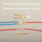 Male Female Wire Box Insulated Cable Macho Connector 2.8/6.3mm Electrical Crimp Terminals Termin Spade Connectors Assorted Kit