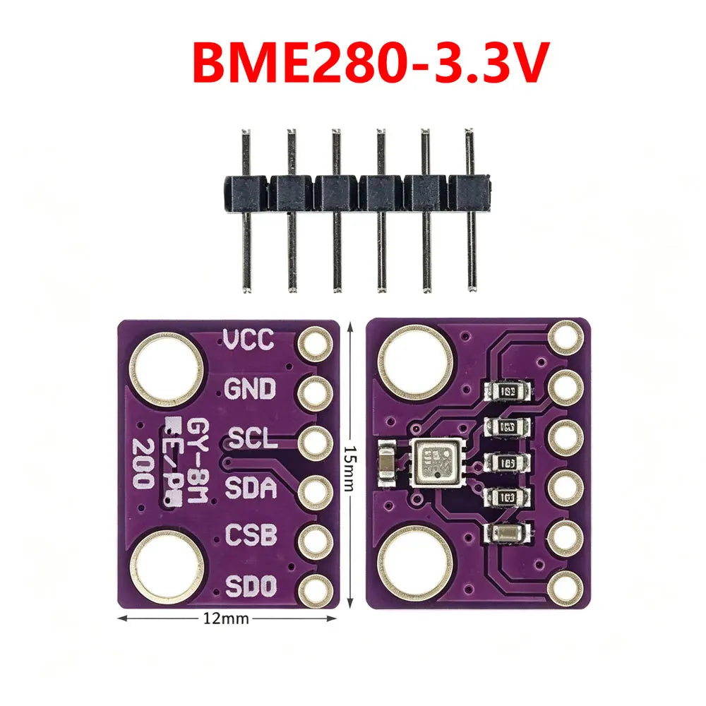 1pcs BME280-3.3/5.0V BME280 BMP280-3.3V 5V Digital Module Temperature Barometric Pressure Sensor Module For Arduino BMP280