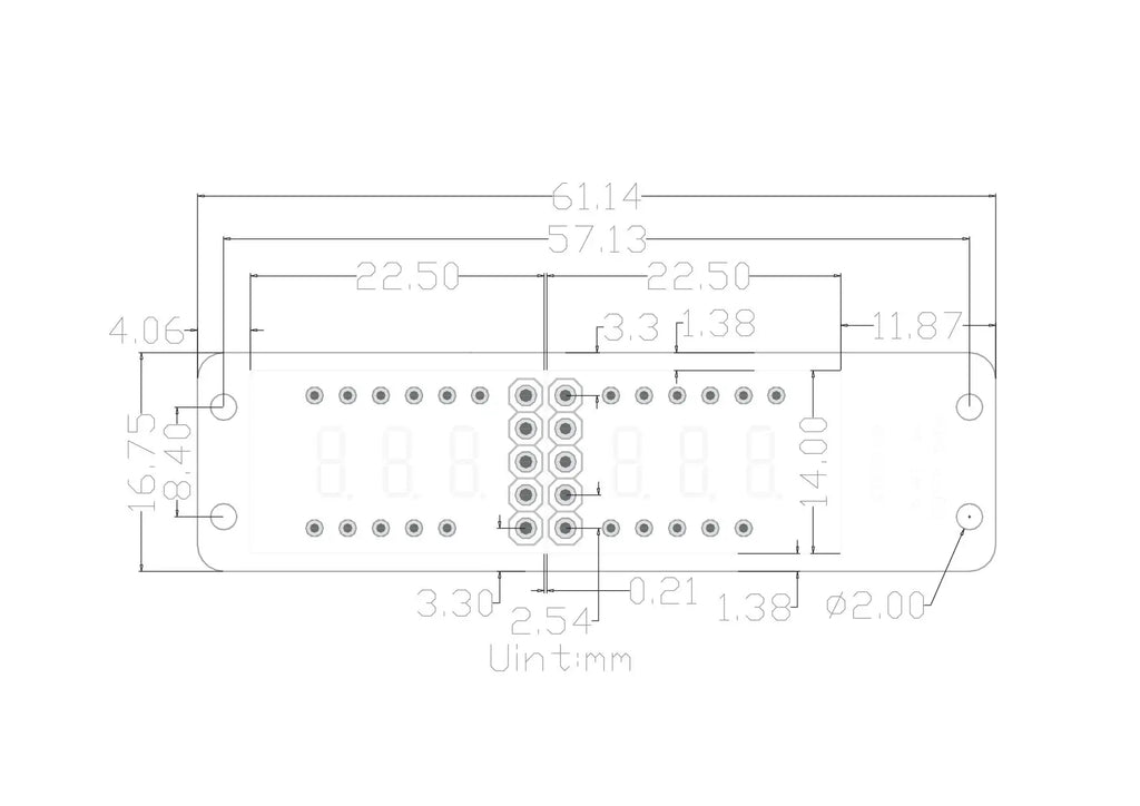 MAX7219 0.36 Inch 6 Bits Digital LED Display 7 Segment Module 6 Color Available for Arduino STM32 STC AVR ESP32 Unwelded