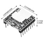 YX5200 DFPlayer Mini MP3 Player Module MP3 Voice Decode Board Supporting TF Card U-Disk IO Serial Port AD Compatible for Arduino