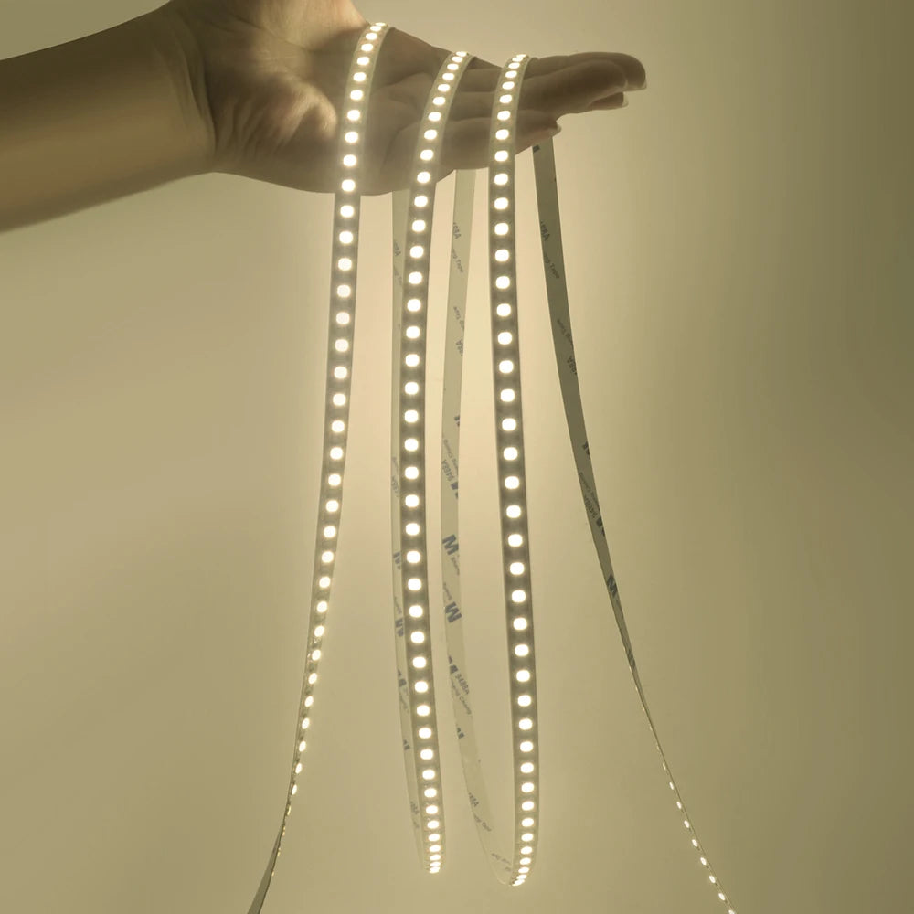 5mm 8mm PCB Led Strip Light 1 LED Cut 12V 24V 5m 2835 SMD 120LEDs/m High Brightness Flexible Tape LED Lighting Ribbon for Home