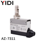 YIDI Waterproof Micro Limit Switch 10A 250V Roller Lever Arm AZ-7312 AZ-7311 AZ-7121 Horizontal Type