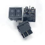 10PCS/Lot KCD2 Double Rocker Switch 4P 4Pin 2-Position Double-Latching 6A/250V ON-OFF