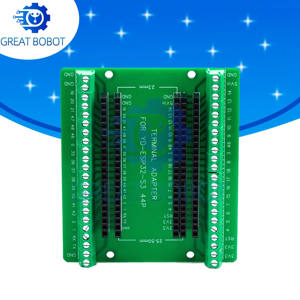 ESP32-S3 Development Board with Expansion Adapter Kit, IPEX 2.4 GHz Wi-Fi and Bluetooth Module, MCU ESP32-S3WROOM-1 N16R8