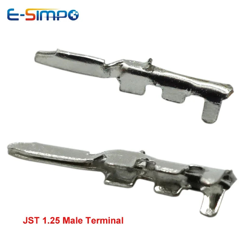 100pcs 1.25mm GH1.25 Male Female Terminals Male Crimp Pins Connectors
