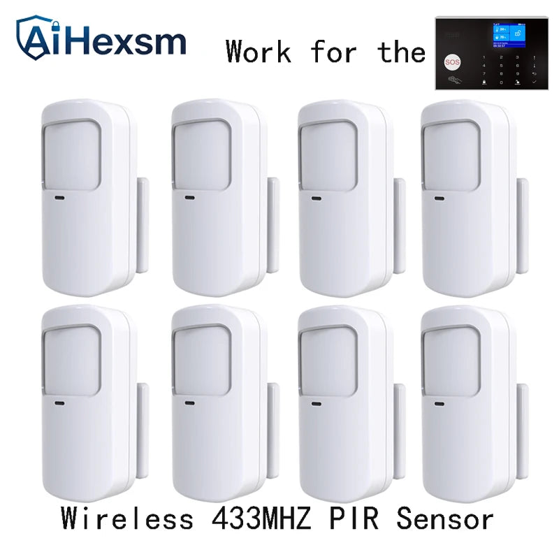 433MHz Wireless Pet-immunity PIR Motion Sensor Detector 15kg Pet Immune EV1527 Code Smart Home Security Host Alarm Accessories