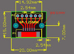 1PCS GH1.25 Adapter Plate 1.25 to 2.54MM Single Row, Welded GH1.25 Buckle Seat 4/6/8/10/12P